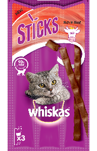 WHISKAS CATSTICK MANZO 3 X 6 GR