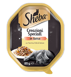 SHEBA CREAZIONI TACCHININO E POLLO IN SALSA 85 GR