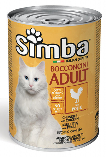 SIMBA GATTO POLLO LATTINA 415 GR