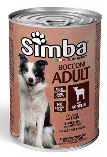 SIMBA CANE AGNELLO LATTINA 1230 GR