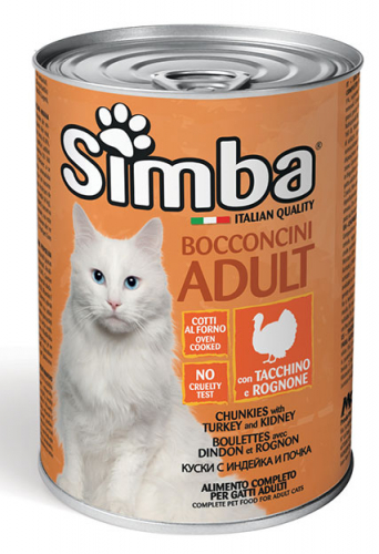 SIMBA GATTO TACCHINO E ROGNONE LATTINA 415 GR