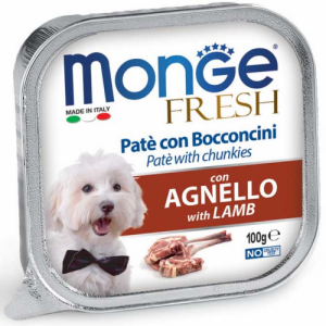 MONGE FRESH DOG AGNELLO VASCHETTA 100 GR