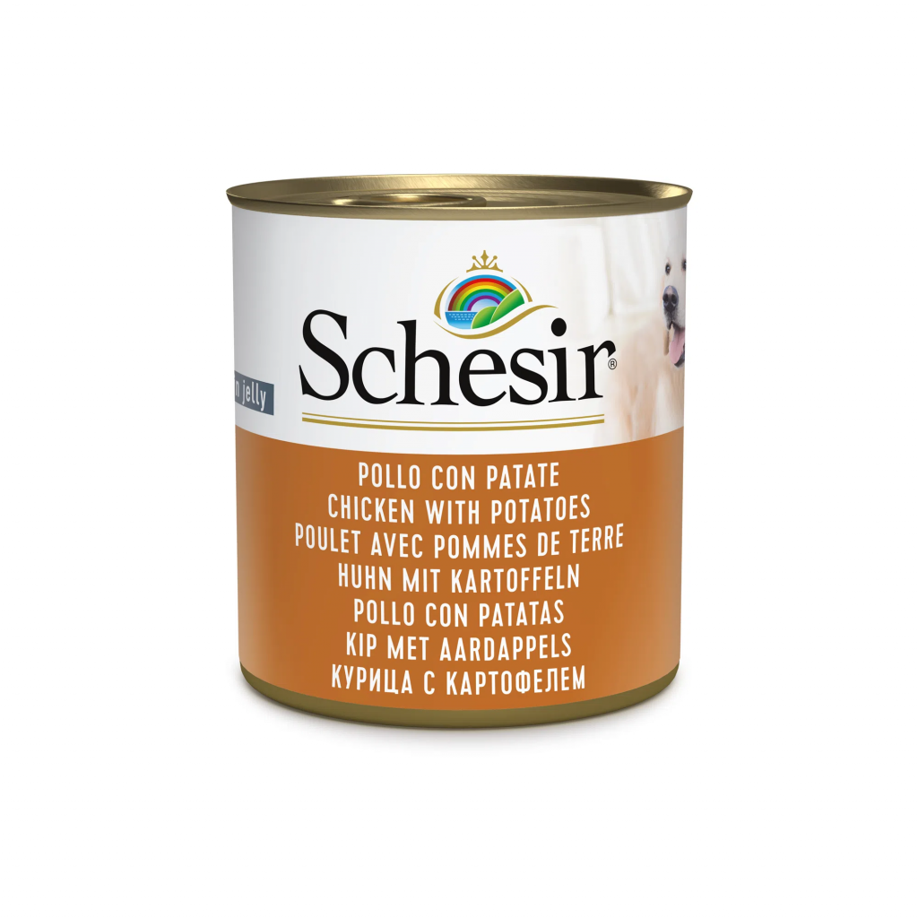 SCHESIR CANE POLLO E PATATE LATTINA 285 GR