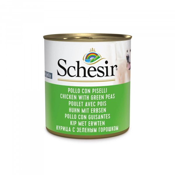 SCHESIR CANE POLLO E PISELLI LATTINA 285 GR