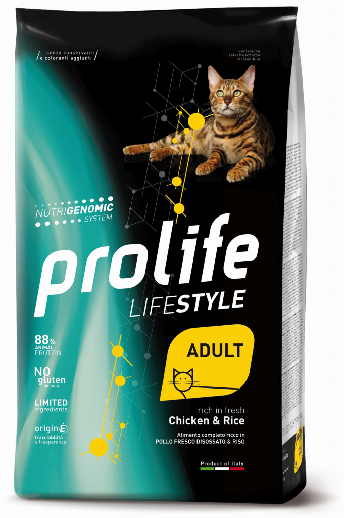 PROLIFE CAT ADULT POLLO E RISO 1,5 KG