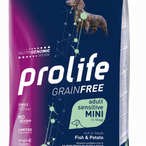 PROLIFE DOG GRAIN FREE ADULT MINI PESCE E PATATE 2 KG