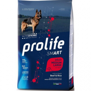 PROLIFE DOG ADULT MANZO E RISO 12 KG