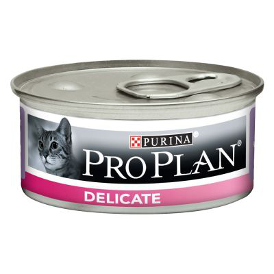 PRO PLAN CAT DELICATA MOUSSE TACCHINO LATTINA 85 GR