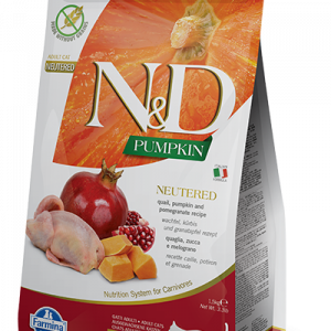 N&D Gatto Zucca Quaglia E Melograno Neutered 300 Gr