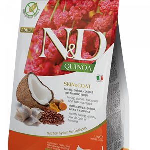 N&D Gatto Quinoa Skin&Coat Aringa E Cocco 300 Gr