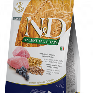 ND CAT LOW AGNELLO MIRTILLO 300 GR