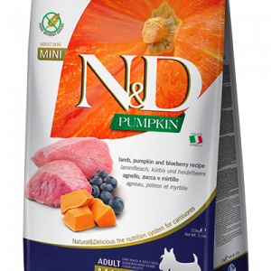 ND DOG ZUCCA AGNELLO E MIRTILLO ADULT MINI 800 GR