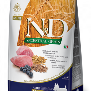 ND DOG LOW AGNELLO E MIRTILLO ADULT MINI 800 GR
