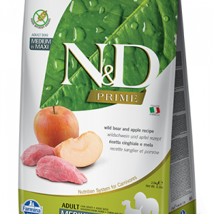 ND DOG PRIME CINGHIALE E MELA ADULT MEDIO MAXI 12 KG