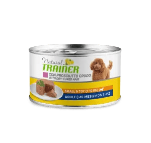 TRAINER NATURAL DOG ADULT MINI PROSCIUTTO E RISO LATTINA 150 GR