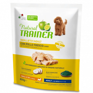 TRAINER NATURAL DOG ADULT MINI POLLO E RISO 800 GR