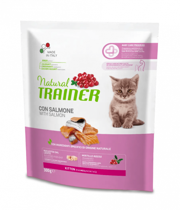 TRAINER NATURAL CAT KITTEN SALMONE 300 GR
