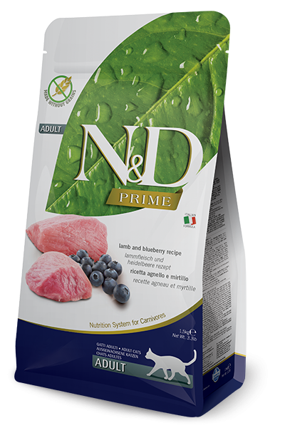 ND CAT PRIME AGNELLO E MIRTILLO 1,5 KG