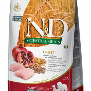ND DOG LOW LIGHT POLLO E MELOGRANO ADULT MEDIO MAXI 2,5 KG