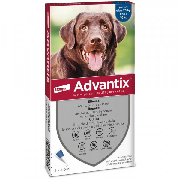 ADVANTIX SPOT-ON 25-40 KG 4 PIPETTE
