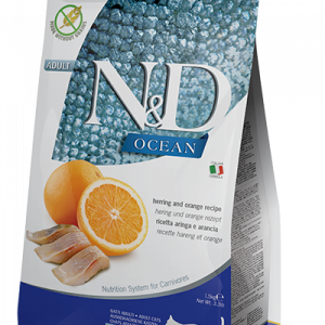N&D Gatto Ocean Aringa E Arancia 300 Gr