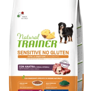 TRAINER NATURAL DOG SENSITIVE ADULT MEDIUM MAXI ANATRA 12 KG