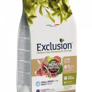 EXCLUSION DOG MEDITERRANEO ADULT AGNELLO SMALL 2 KG
