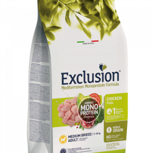 EXCLUSION DOG MEDITERRANEO ADULT POLLO MEDIO 3 KG