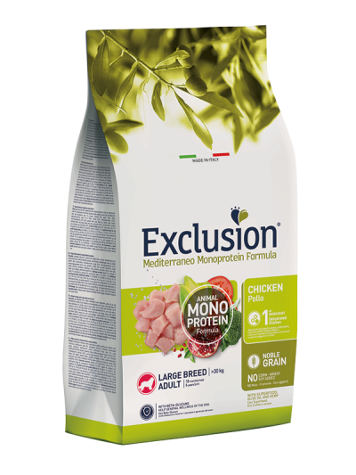 EXCLUSION DOG MEDITERRANEO ADULT POLLO MAXI 12 KG