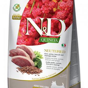 N&D Cane Quinoa Broccoli E Asparagi Neutered Adult Mini 2,5 Kg