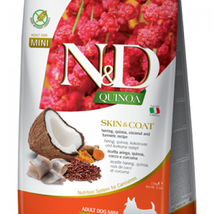 ND DOG QUINOA SKIN&COAT ARINGA E COCCO ADULT MINI 2,5 KG