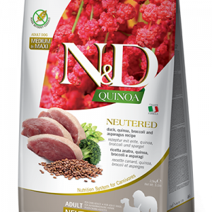 ND DOG QUINOA ANATRA BROCCOLI ASPARAGI NEUTERED ADULT 12 KG