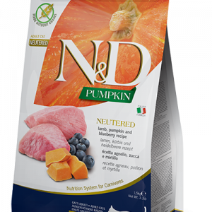 N&D Gatto Zucca Agnello E Mirtillo Neutered 300 Gr