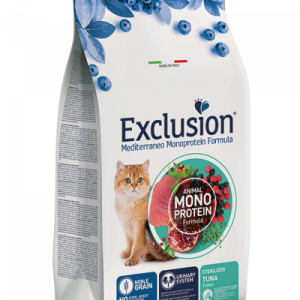 EXCLUSION CAT MEDITERRANEO STERILIZED TONNO 300 GR