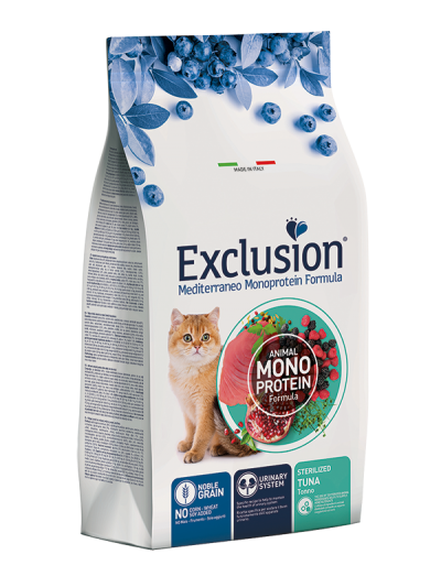 EXCLUSION CAT MEDITERRANEO STERILIZED TONNO 300 GR