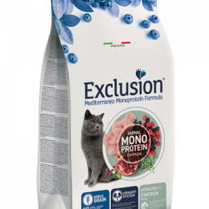 Exclusion Cat Mediterraneo Sterilized 7+ Pollo 300 Gr