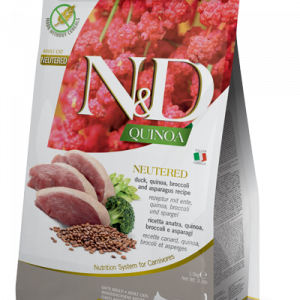 N&D Gatto Quinoa Anatra Broccoli E Asparagi Neutered 300 Gr
