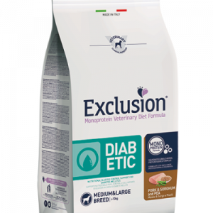 EXCLUSION DOG DIABETIC MEDIO/MAXI 12 KG