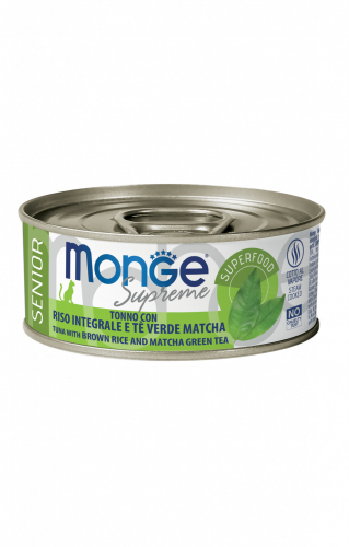 MONGE SUPREME SENIOR TONNO RISO E THE' LATTINA 80 GR