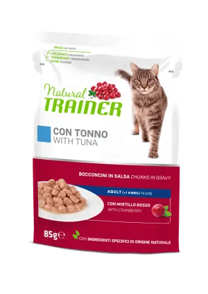 TRAINER NATURAL CAT MULTIPACK ADULT TONNO 4 BUSTINE 85 GR
