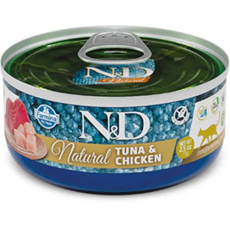 ND CAT NATURAL TONNO E POLLO 140 GR
