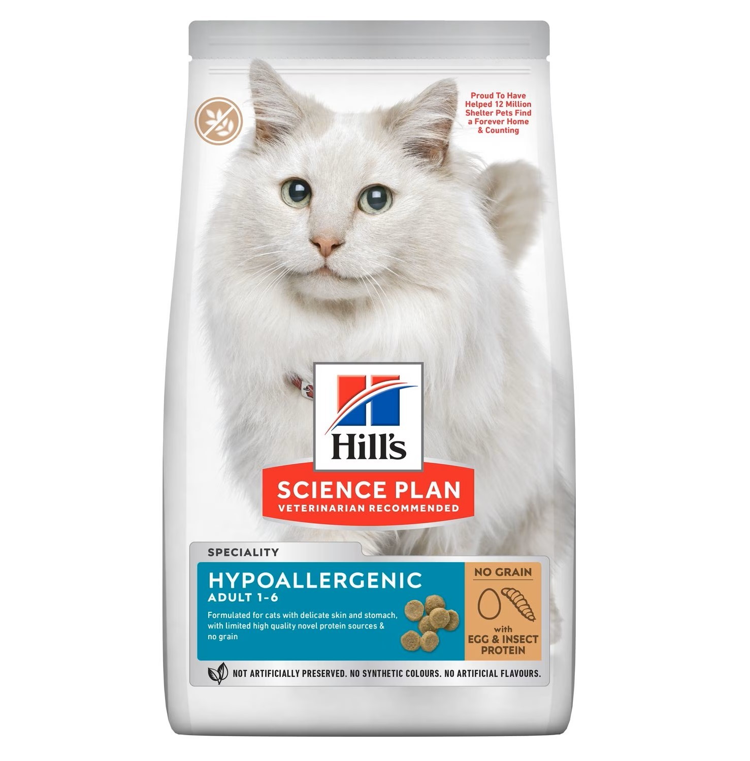HILLS GATTO HYPOALLERGENIC UOVA E INSETTI 1,5 KG