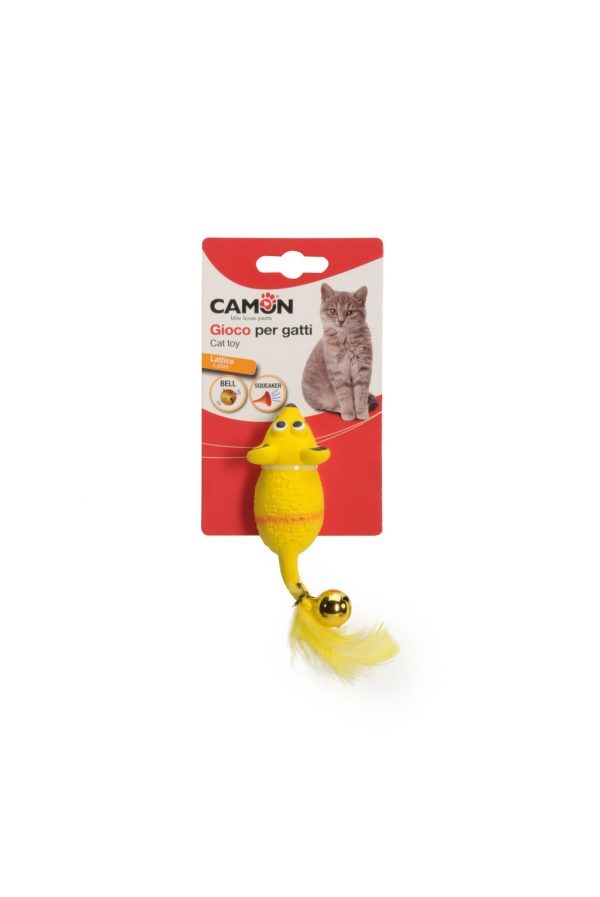 GIOCO GATTO TOPOLINO CON CAMPANELLINO 11 CM