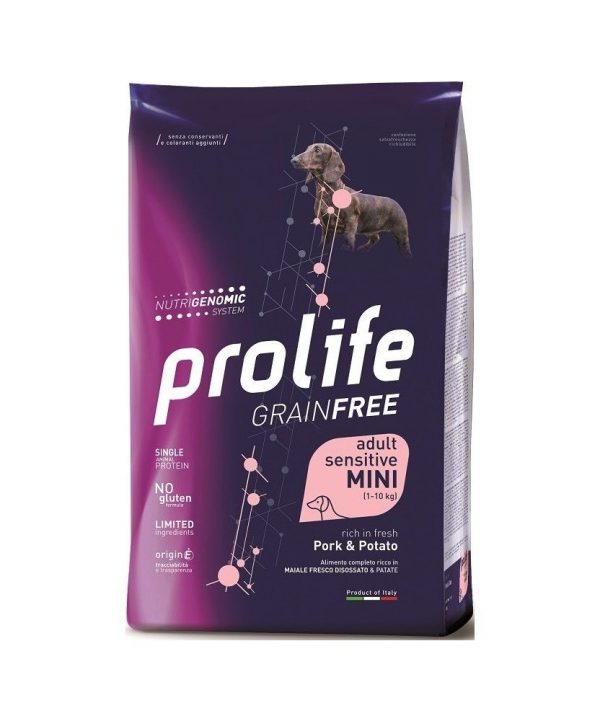 PROLIFE DOG GRAIN FREE MINI MAIALE E PATATE 2 KG