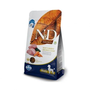 N&D Cane Brown Agnello Spirulina E Carote Adult Mini 2 Kg