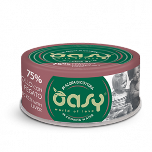OASY CAT MORE LOVE POLLO E FEGATO LATTINA 70 GR