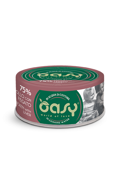 OASY CAT MORE LOVE POLLO E FEGATO LATTINA 70 GR