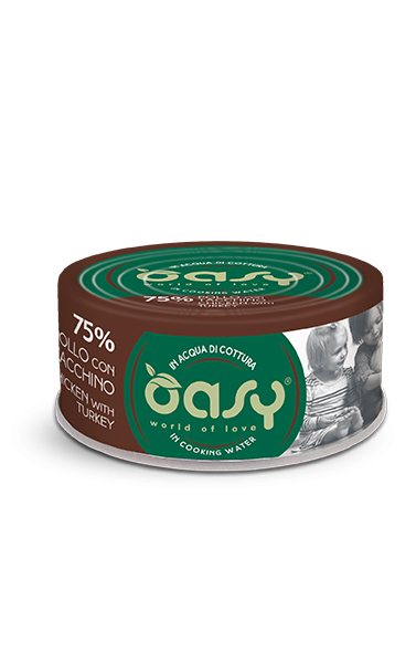 OASY CAT MORE LOVE POLLO E TACCHINO LATTINA 70 GR