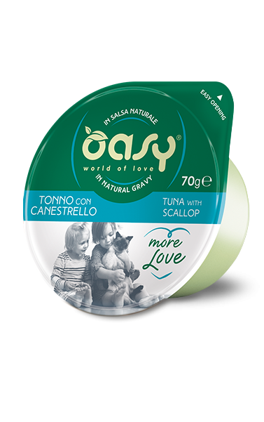 OASY CAT MORE LOVE TONNO E CANESTRELLO CUP 70 GR