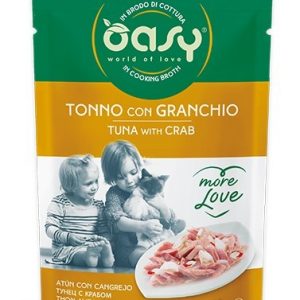 OASY CAT MORE LOVE TONNO E GRANCHIO BUSTINA 70 GR